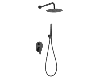 Kit Douche Encastré Delos Noir Mat