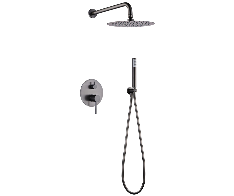 Kit Douche Encastré Monza Noir Métallisé