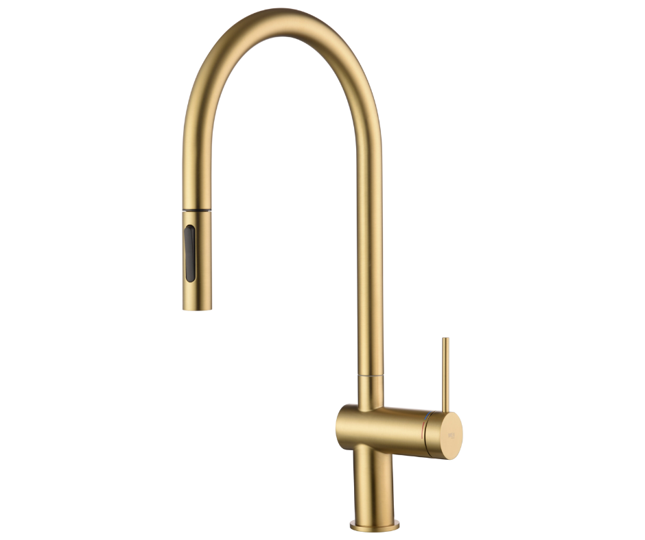 Mitigeur Cuisine Berna Extractible Or Brossé