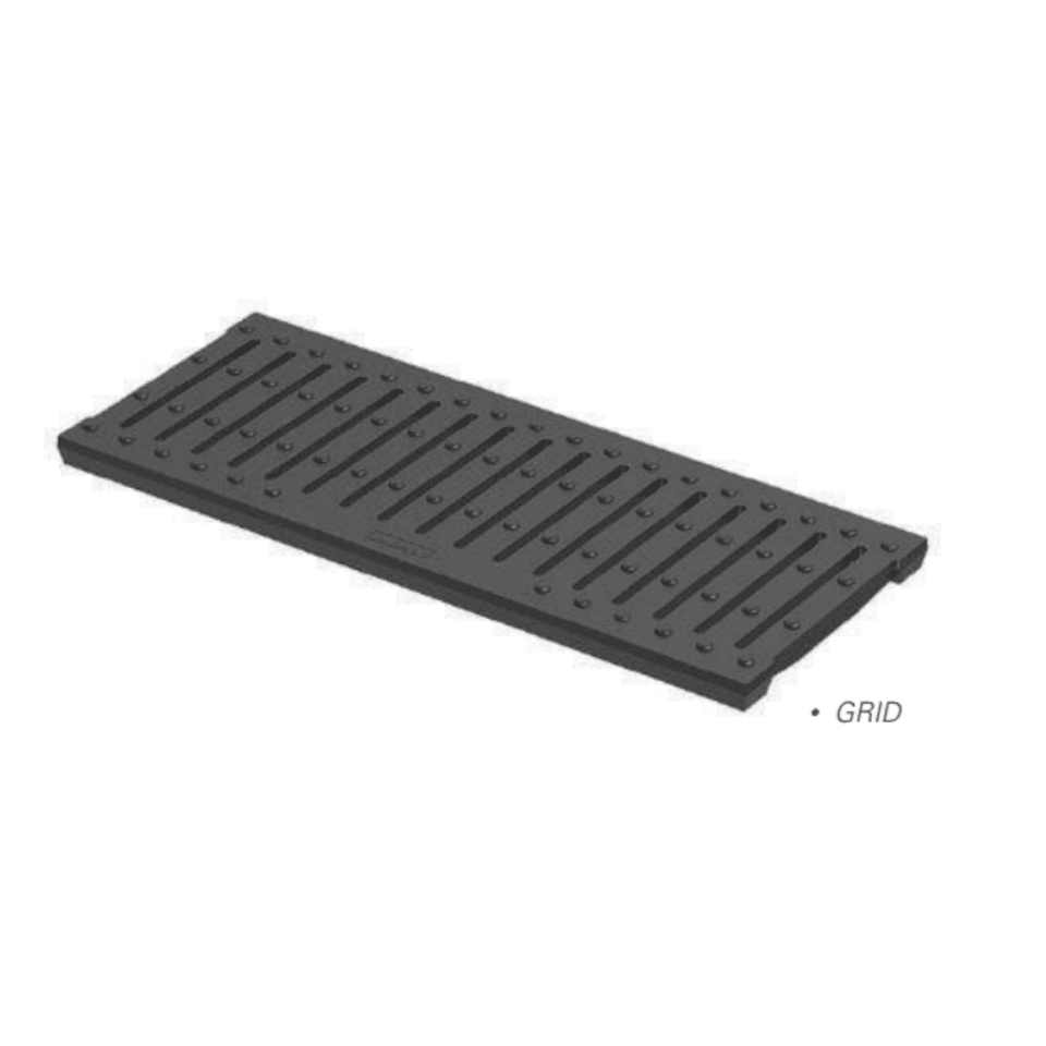 Grille de Caniveau en Fonte Noir
