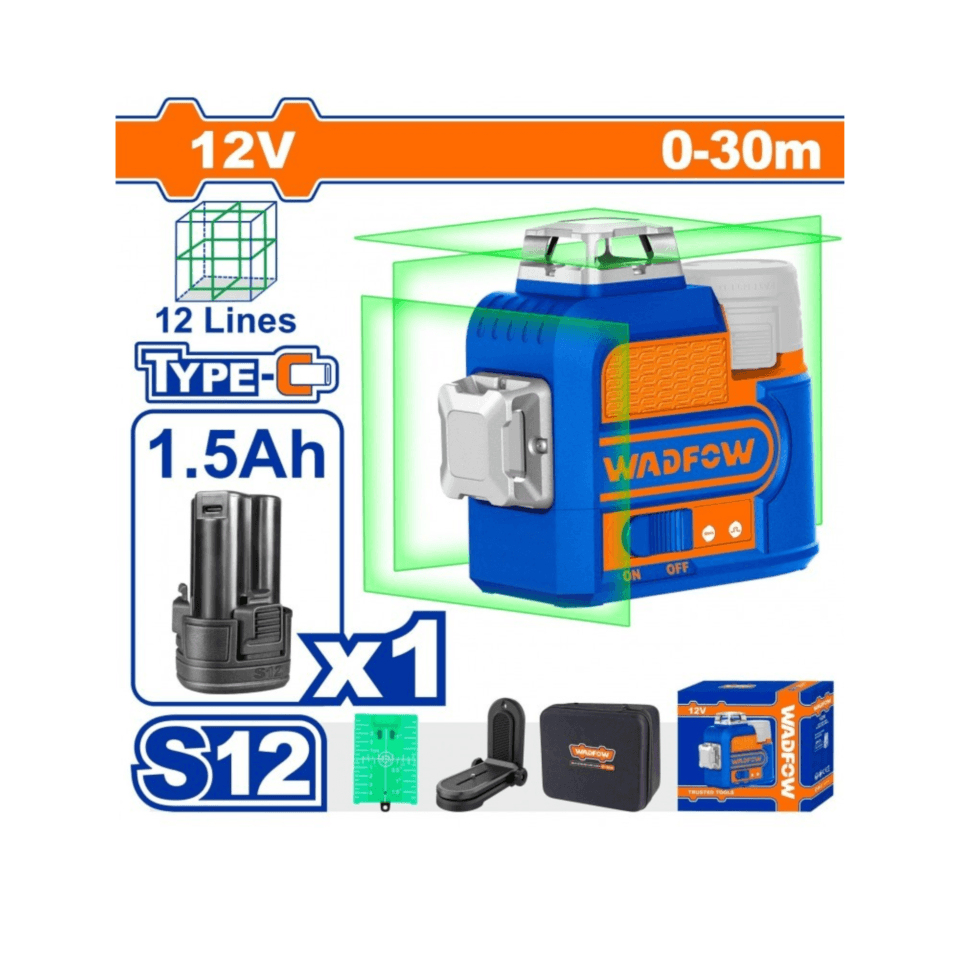 Niveau Laser 3D 30M 12 Lignes