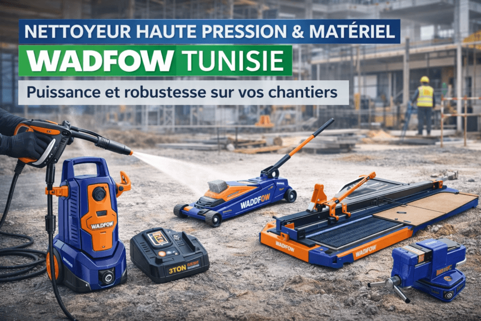 Nettoyeur haute pression et matériel chantier WADFOW disponible en Tunisie