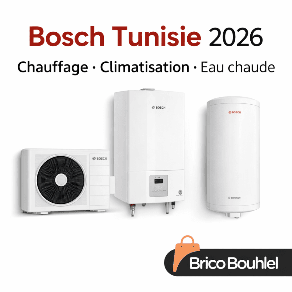 Bosch Tunisie climatiseur chaudière chauffe eau Brico Bouhlel