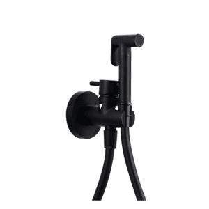 Mitigeur WC encastré Munich noir mat avec douchette hygiénique RDM001 NG