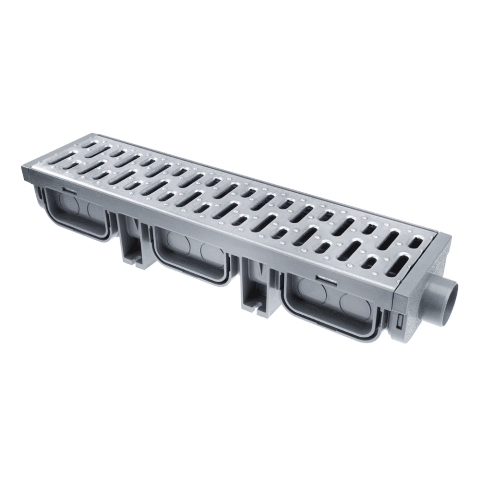 Caniveau de Garage + Grille Galva