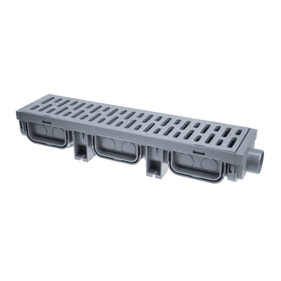 Caniveau de Garage + Grille Plastique ABS Régide