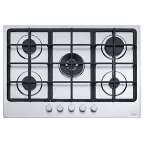 Plaque de cuisson FRANKE FHSM 755 4G DC XS C inox 75 cm avec 5 brûleurs gaz et grilles en fonte