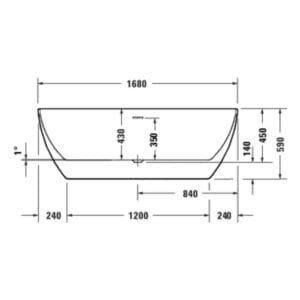 Duravit-DuraKanto-baignoire-700561000000000-170x80cm,-autoportante,-blanc