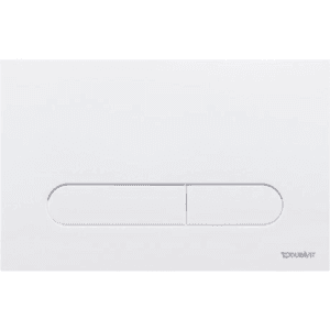 Plaque de commande DURAVIT DuraSystem blanche double touche