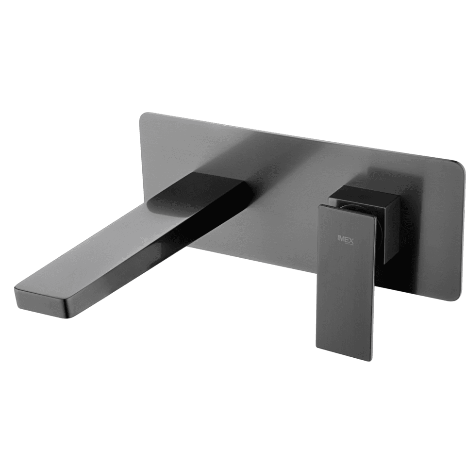 Mitigeur Lavabo Encastré PIZA Noir Métallisé